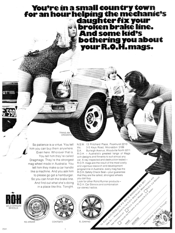 1973 ROH Mag Wheels HQ Holden Monaro GTS